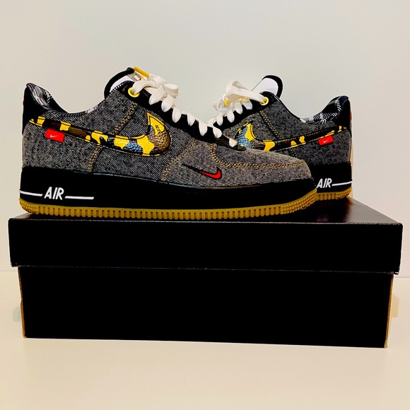 Nike Air Force 1 Low Camo Denim Remix Size 7.5 Men - Picture 1 of 9